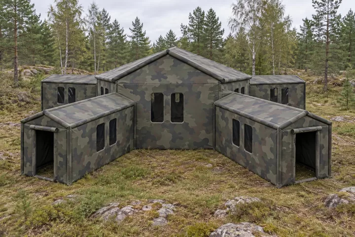 Иллюстрация: Радиальный игровой блиндаж из DWF. Конфигурация и комплектация по согласованному проекту.