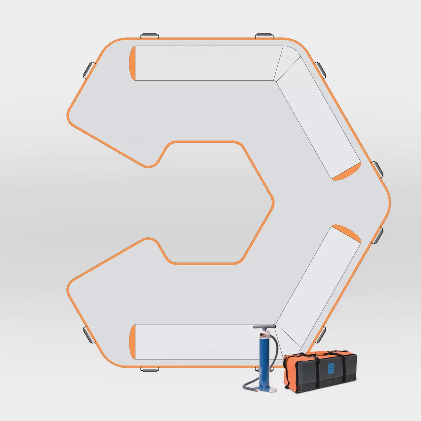 Надувной плот Rhombus — фотография товара