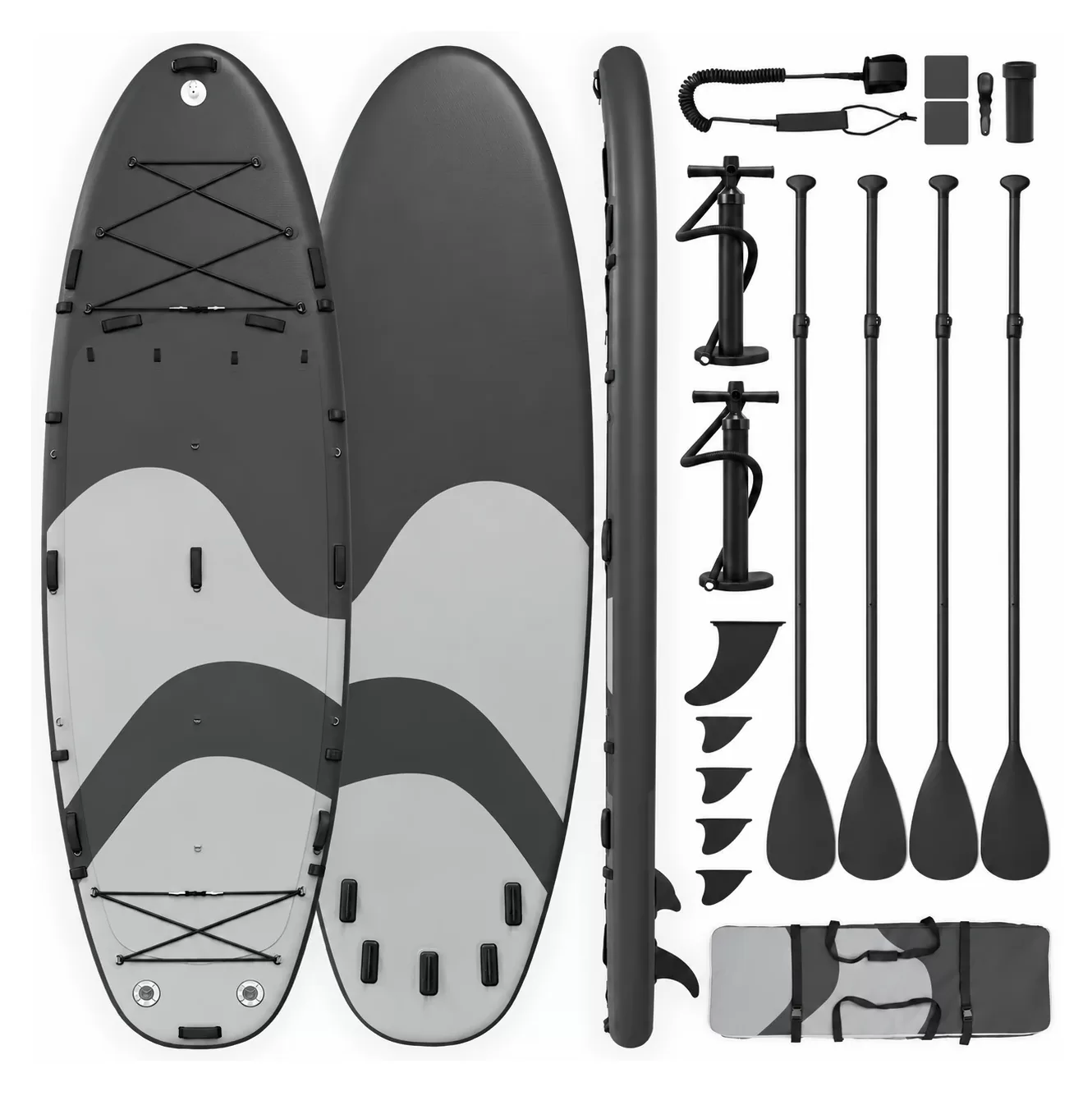 Надувная SUP-доска BIG SUP 457 «Команда 4», серый — фотография товара
