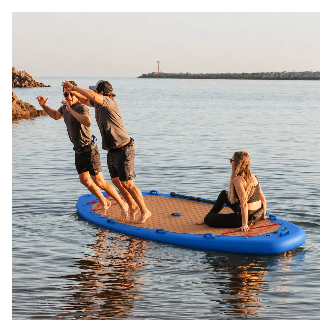 Надувная SUP-доска BIG SUP 457 «Группа 5», синий тик — фотография товара