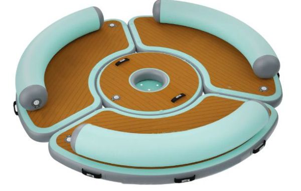 0.7 Надувной круглый плавающей лежак остров