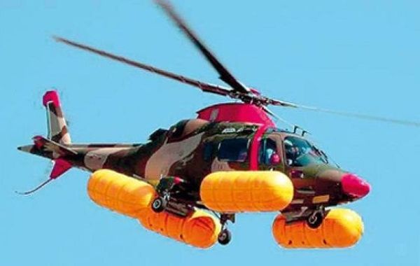 Надувные съемные баллонеты для вертолета