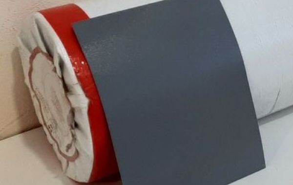 Материал ПВХ на ленты для лодок D750 L2.18 серый (оклейка швов)