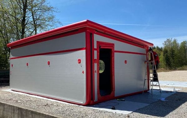 Надувное модульное здание