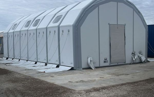 1 . Надувное модульное здание DFW 14x5.5x4.5 м