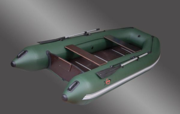 Килевая надувная лодка А320 ПВХ зеленый