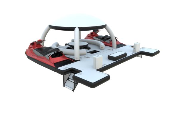 Надувная независимая платформа остров для отдыха