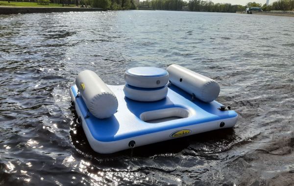 Надувной плот для отдыха  200×200×80 см