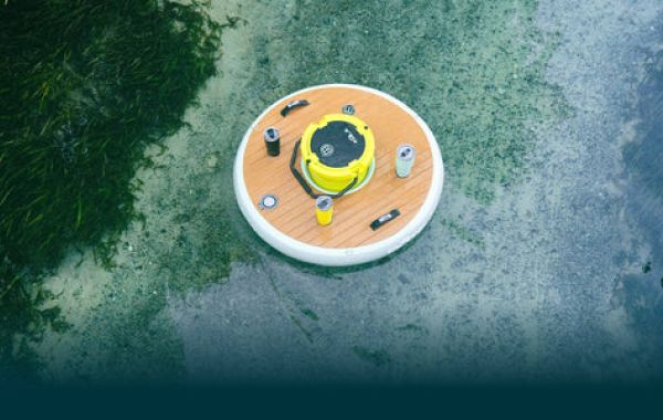 Надувной круглый плавающей стол остров