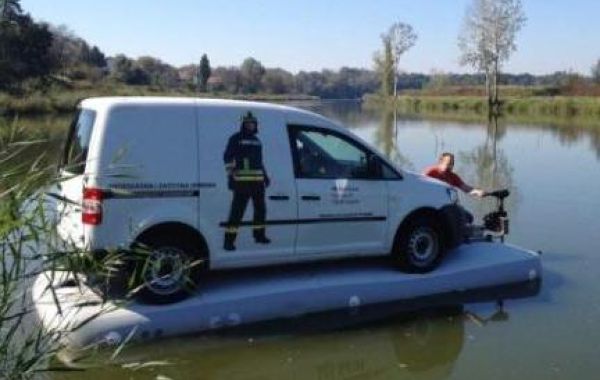 Плавучая надувная платформа для авто и другой техники