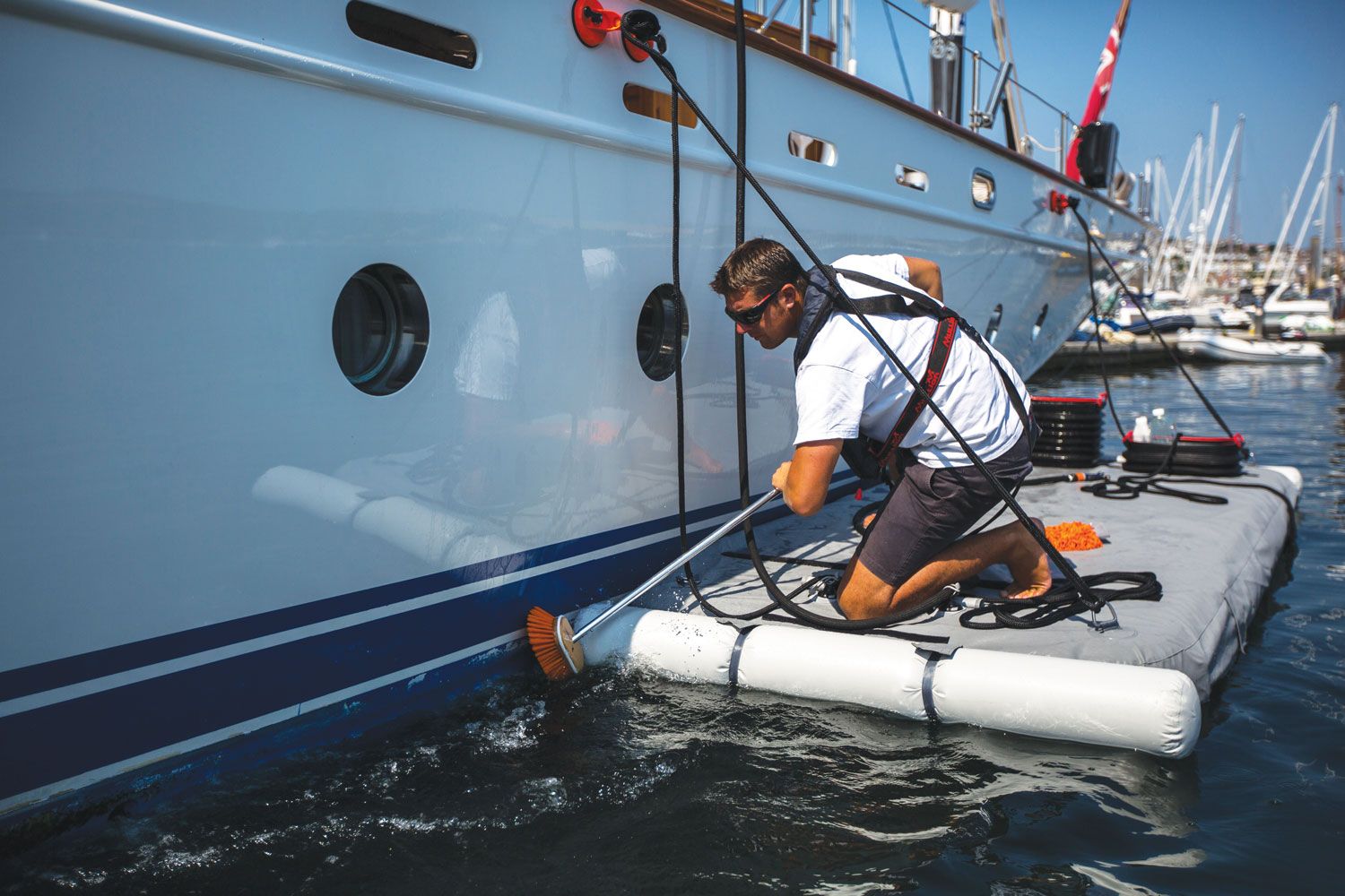 надувная пристань