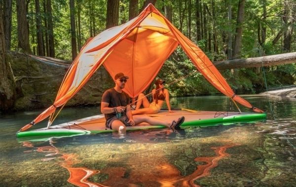 Надувной плот - подвесной гамак